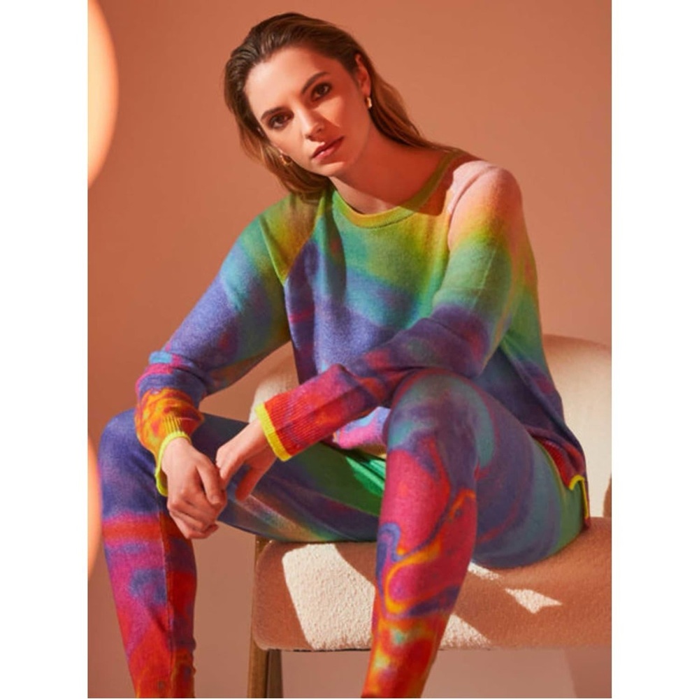 Brodie Cashmere Rainbow Lava Joggers Size M - Picture 14 of 14